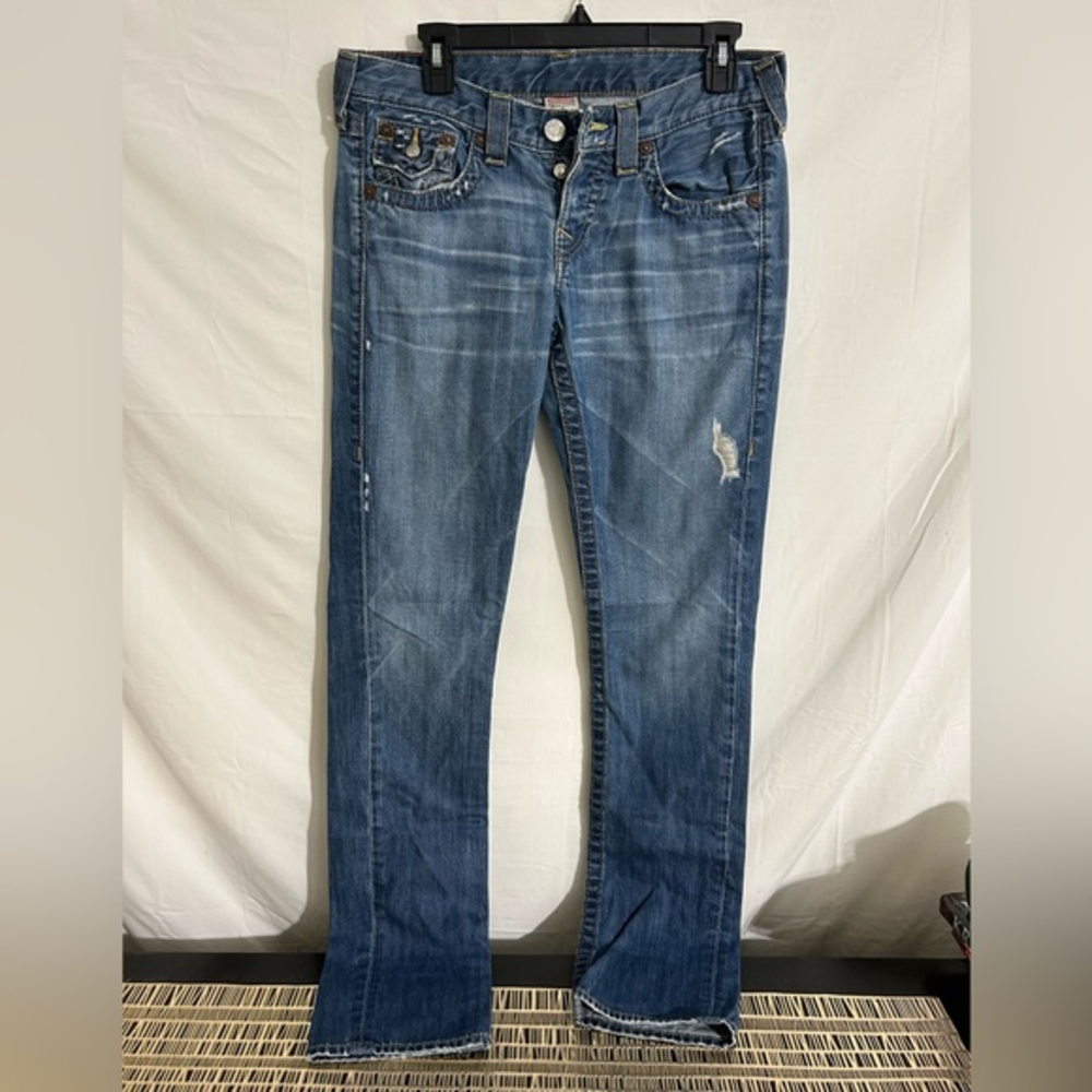 True Religion Blue‎ Straight Legged Jeans